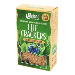 LifeFood - Life Krakersy zielone BIO, 60 g - Chipsy - miniaturka - grafika 1
