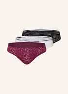 Majtki damskie - Calvin Klein Figi Modern Lace, 3 Szt. rot - miniaturka - grafika 1