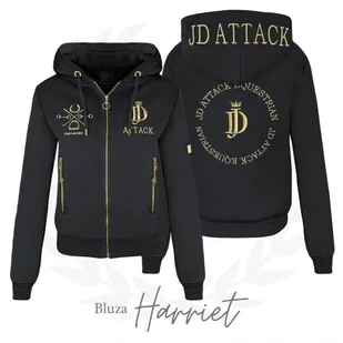 Bluza z zamkiem JD Attack Harriet - Koszulki jeździeckie - miniaturka - grafika 1
