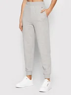 Spodnie sportowe damskie - Tommy Hilfiger Spodnie dresowe WW0WW32207 Szary Relaxed Fit - miniaturka - grafika 1