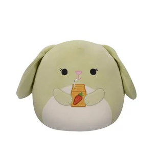 JAS SQM 30CM WIELKANOC F (Hara - Green Bunny Holding Carrot Juice Box) - Maskotki i pluszaki - miniaturka - grafika 1