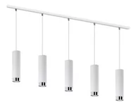 Lampy sufitowe - Lampex Hava lampa wisząca 5-punktowa biała/srebrna LPX0092/5L BIA - miniaturka - grafika 1