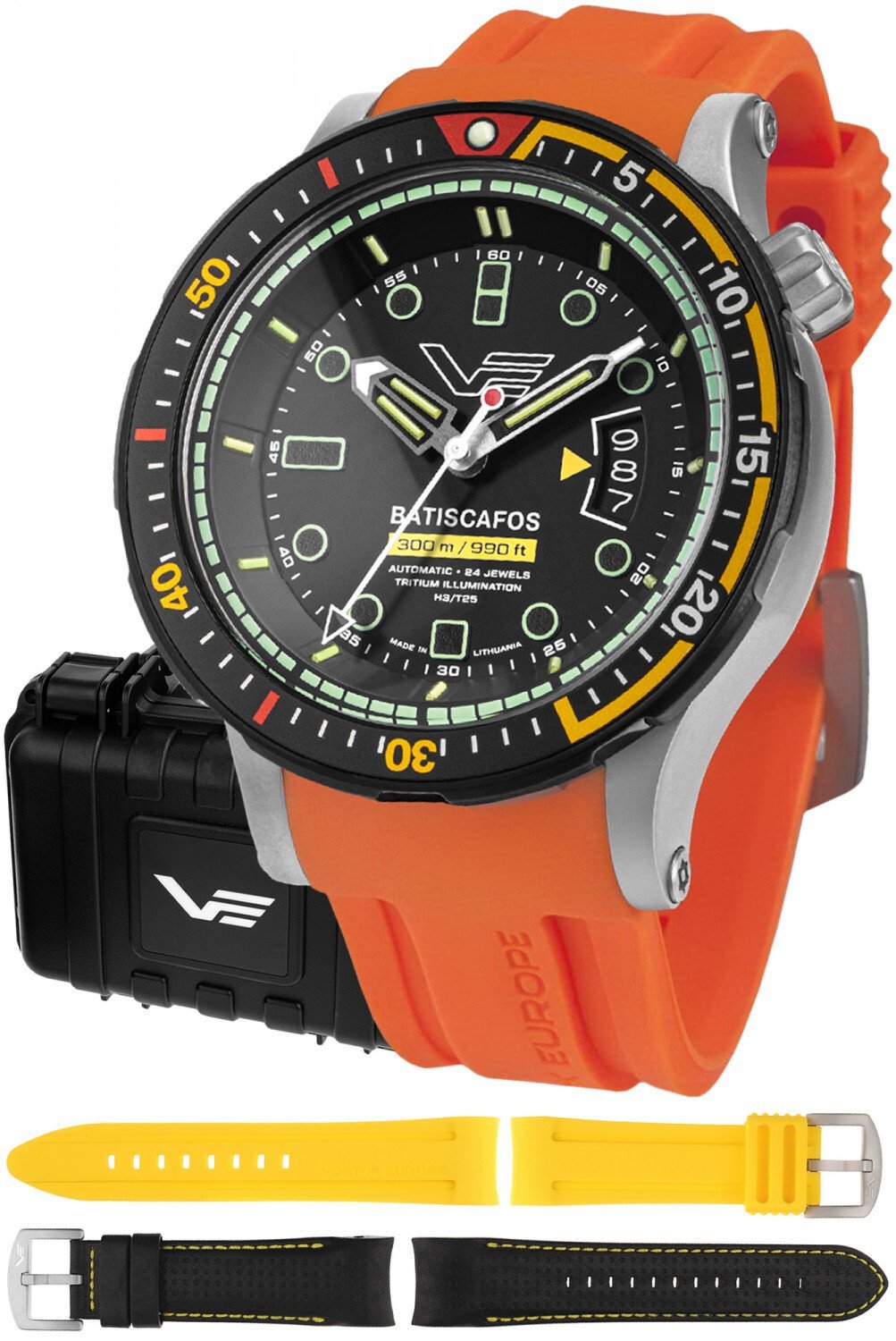 Zegarek Vostok Europe Zegarek męski Vostok Europe NH35A-511E767SO pomarańczowy