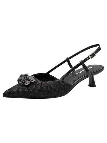 Tamaris Damen Sling 1-29512-46, Czółenka damskie, Black Glam, 37 EU