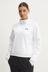 Under Armour bluza Armour Fleece Pro damska kolor biały gładka 1386505 - Bluzy damskie - miniaturka - grafika 1