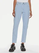 Spodnie damskie - Calvin Klein Jeansy K20K206578 Błękitny Slim Fit - miniaturka - grafika 1