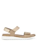 Sandały damskie - Inblu Sandały CN310200 Złoty - miniaturka - grafika 1