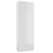 Szafki łazienkowe - Szafka łazienkowa wisząca 40x20x120 cm Duo biała połysk Defra - miniaturka - grafika 1