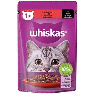 Whiskas, Karma dla Kotów, Saszetki, z Wołowiną, 28x85g - Mokra karma dla kotów - miniaturka - grafika 1