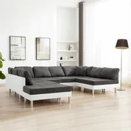 Narożniki - vidaXL Sofa modułowa, sztuczna skóra, biała - miniaturka - grafika 1