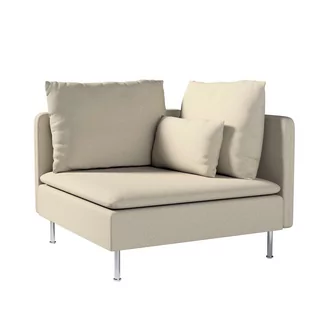 Dekoria pl pl Pokrowiec na sekcję narożną Söderhamn szaro-beżowy 99 x 99 x 83 cm Amsterdam 1008-704-52 - Pokrowce na meble - miniaturka - grafika 1