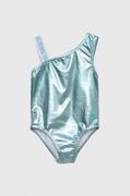 Stroje kąpielowe dla dziewczynek - Michael Kors jednoczęściowy strój kąpielowy dziecięcy kolor niebieski - miniaturka - grafika 1