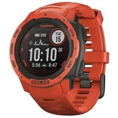 Smartwatch - Garmin Instinct Solar Czerwony 010-02293-20 - miniaturka - grafika 1