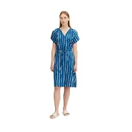 Sukienki - TOM TAILOR Damski sukienka z batikowym wzorem 1031354, 29580 - Blue Tiedye Stripe, 46 - miniaturka - grafika 1