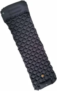 Materac turystyczny Bass Polska 190 x 58 cm pompowany czarny (5902067626894) - Materace turystyczne - miniaturka - grafika 1