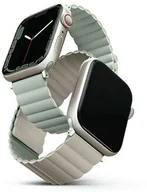 Akcesoria do smartwatchy - UNIQ pasek Revix Apple Watch Series 4/5/6/7/8/SE/SE2 38/40/41mm. Reversible Magnetic zielony-beżowy/sage-beige - miniaturka - grafika 1