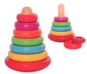 Zabawki interaktywne dla dzieci - Woodyland Kolorowa Piramida GXP-511183 - miniaturka - grafika 1