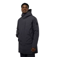 Kurtki męskie - Męski płaszcz puchowy Jack Wolfskin BRANDENBURGER COAT M dark navy - S - miniaturka - grafika 1