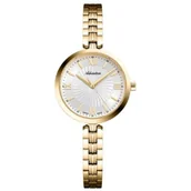 Zegarki damskie - Adriatica zegarek damski złoty z srebrna tarczą A3828.1163Q - miniaturka - grafika 1