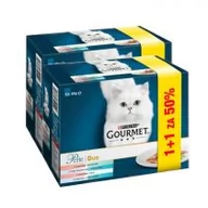 Mokra karma dla kotów - Purina Gourmet PERLE Duet rybny 24x85g mokra karma dla kota 24x85g 18+6 gratis) - miniaturka - grafika 1