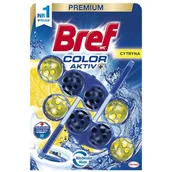 Środki do WC - Bref Color Activ Koszyk do wc Cytryna 2 x 50 g - miniaturka - grafika 1