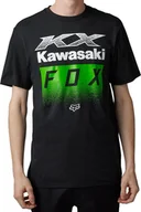Koszulki męskie - t-shirt męski FOX (KAWASAKI) FOX TEE Black - miniaturka - grafika 1