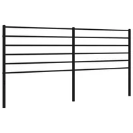 Inne meble do sypialni - Metalowe wezgłowie, czarne, 180 cm - miniaturka - grafika 1