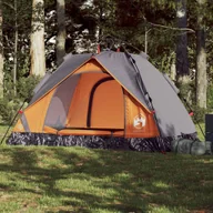 Namioty i tipi dla dzieci - The Living Store Namiot 2-os. - szaro-pomarańczowy - szybkie rozkładanie - Namiot - miniaturka - grafika 1