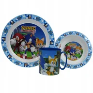 Zestawy naczyń dla dzieci - ZESTAW OBIADOWY do mikrofalówki: Sonic (405) - miniaturka - grafika 1