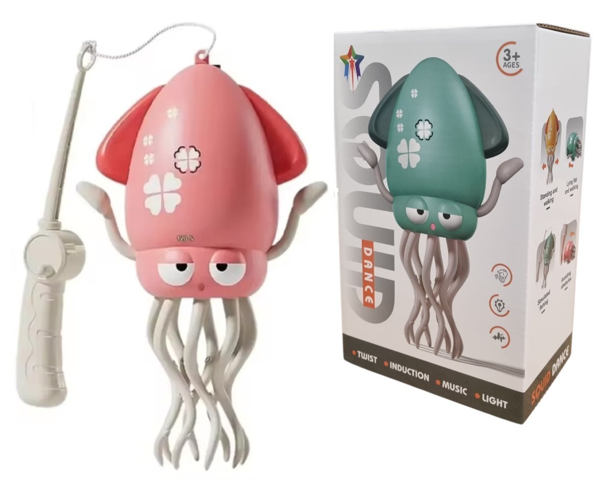 Ośmiornica Tańcząca Kałamarnica Interaktywna Zabawka Gra Świeci Tańczy Led