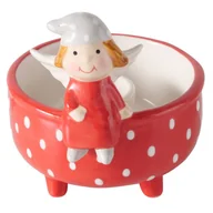 Świeczniki - Świecznik z aniołkiem na pojedynczą świecę MALENA - miniaturka - grafika 1