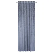 Zasłony - Zasłona z taśmą tunel SANSO 140 x 260 cm szara - miniaturka - grafika 1