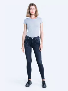 Spodnie damskie - Spodnie jeans damskie push up z wysokim stanem Melinda High Waist 895 - grafika 1
