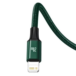 Kabel USB-C 3w1 Baseus Rapid Series, micro USB / Lightning / USB-C, 20W, 1.5m (zielony) - Kable USB - miniaturka - grafika 5
