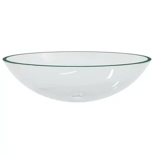 Umywalka z bezbarwnego szkła, 50x37x14 cm 345237 VIDAXL - Umywalki - miniaturka - grafika 4