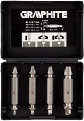Narzędzia sieciowe - Graphite Wykrętaki dwustronne do zerwanych śrub lub uszkodzonych gniazd, zestaw 4 szt. - miniaturka - grafika 1