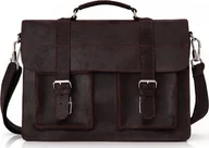 Teczki i aktówki - Solome SKÓRZANA TORBA LISTONOSZKA NA RAMIĘ SOLOME LAGO - miniaturka - grafika 1