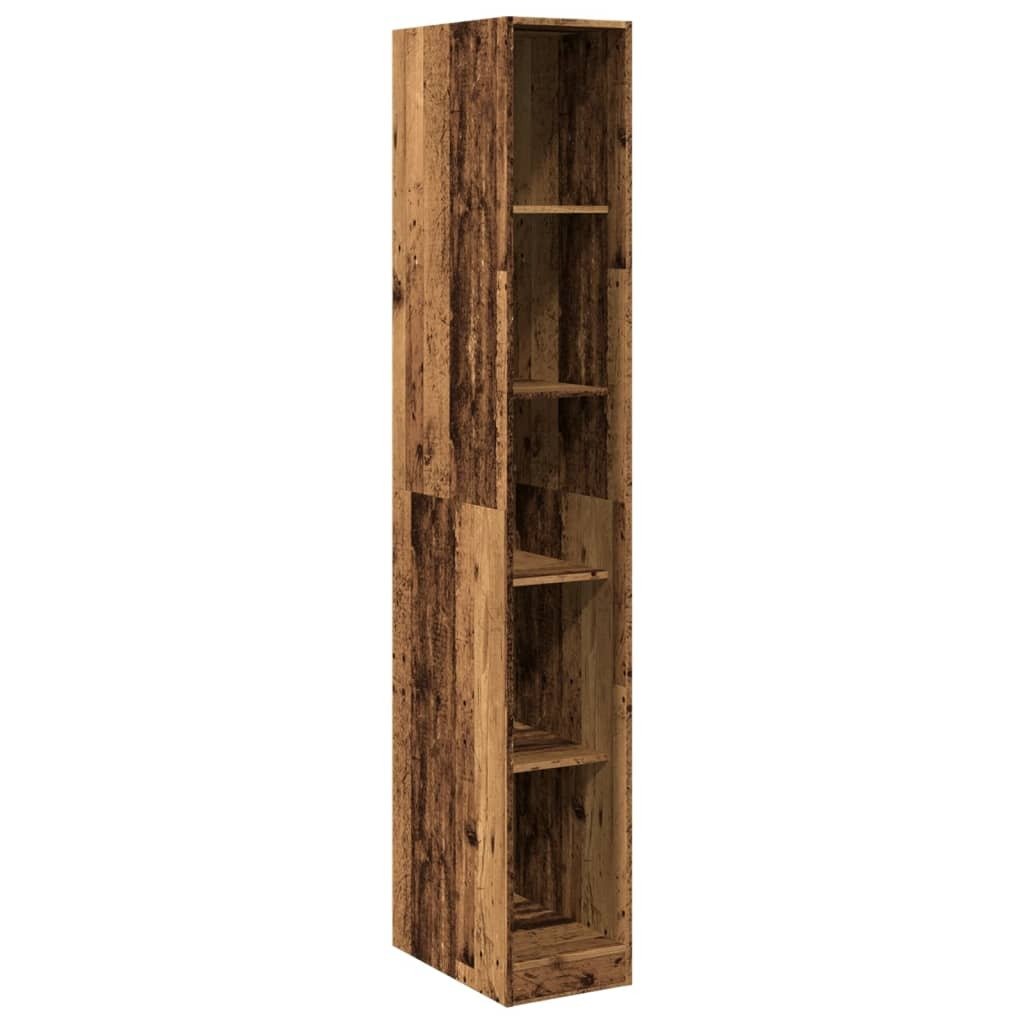 vidaXL Szafa o wyglądzie starego drewna 30x50x200 cm materiał drewnopochodny