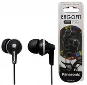 Słuchawki - Panasonic RP-HJE125E Słuchawki douszne czarne 9mm - miniaturka - grafika 1