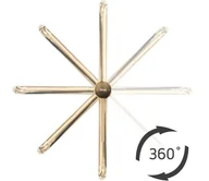 Baterie umywalkowe - BATERIA UMYWALKOWA LUGANO ZŁOTA SZCZOTKOWANA WYSOK REA-B4420 - miniaturka - grafika 1