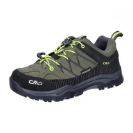 Buty dla chłopców - CMP Dziecięce buty Rigel Low Trekking WP, buty unisex dla dzieci i młodzieży, Olive Yellow Fluo, 36 EU - miniaturka - grafika 1