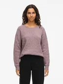 Swetry damskie - Vila Sweter "Vilassia" w kolorze fiołkowym - miniaturka - grafika 1
