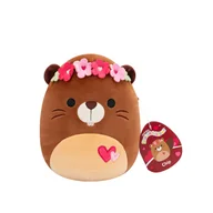 Maskotki i pluszaki - SQVA - Little Plush (7.5" Squishmallows) (Chip - Brown Beaver W/Flower Crown and Hearts) - miniaturka - grafika 1