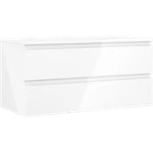 Szafki łazienkowe - Mexen Orio szafka łazienkowa podumywalkowa 100 cm z blatem, 2 szuflady, biała połysk - 91A10-10047-2-BFFC00 - miniaturka - grafika 1