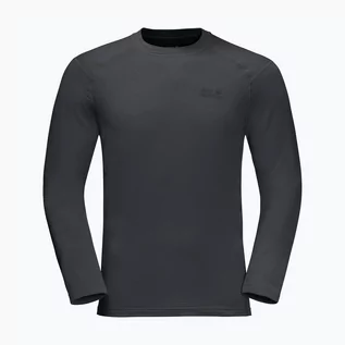 Odzież trekkingowa damska - Koszulka trekkingowa longsleeve męska Jack Wolfskin Infinite LS grafitowa 1808311 | WYSYŁKA W 24H | 30 DNI NA ZWROT - grafika 1