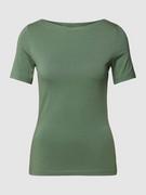 Koszulki i topy damskie - T-shirt z dekoltem w łódkę model ‘PANDA’ - miniaturka - grafika 1