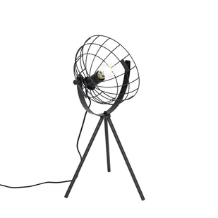 QAZQA Przemysłowa lampa stołowa na statywie czarna regulowana - Hanze - Lampy stojące - miniaturka - grafika 1
