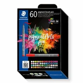 Flamastry - Staedtler Pigment Arts Pen mazak Wielobarwny 60 szt. - miniaturka - grafika 1