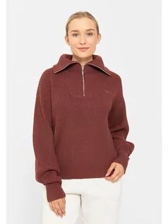 Swetry damskie - Bench Sweter "Thurynn" w kolorze bordowym - grafika 1