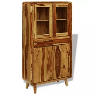 vidaXL Kredens z drewna sheesham 90x40x175 cm - Kredensy - miniaturka - grafika 1